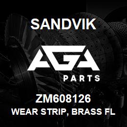 ZM608126 Sandvik WEAR STRIP, BRASS FLAT BAR, SM0235 | AGA Parts