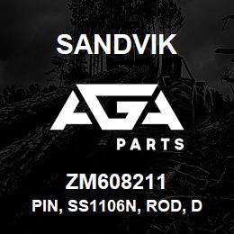 ZM608211 Sandvik PIN, SS1106N, ROD, DIA 106X520 MM. LG | AGA Parts