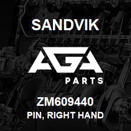 ZM609440 Sandvik PIN, RIGHT HAND | AGA Parts