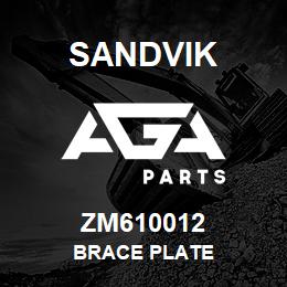 ZM610012 Sandvik BRACE PLATE | AGA Parts