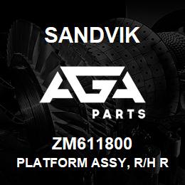 ZM611800 Sandvik PLATFORM ASSY, R/H RIB PROTECTION | AGA Parts