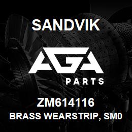 ZM614116 Sandvik BRASS WEARSTRIP, SM0220 X 600 MM. LG | AGA Parts