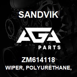 ZM614118 Sandvik WIPER, POLYURETHANE, 145 MM. LG | AGA Parts