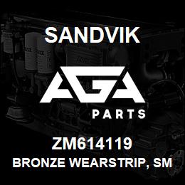 ZM614119 Sandvik BRONZE WEARSTRIP, SM0220 X 470 MM. LG | AGA Parts