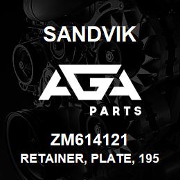 ZM614121 Sandvik RETAINER, PLATE, 195X40X40 MM. M/S, SS0 | AGA Parts