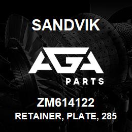 ZM614122 Sandvik RETAINER, PLATE, 285X40X40 MM. M/S, SS0 | AGA Parts