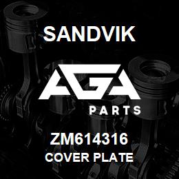 ZM614316 Sandvik COVER PLATE | AGA Parts