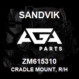 ZM615310 Sandvik CRADLE MOUNT, R/H | AGA Parts