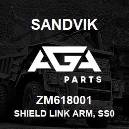 ZM618001 Sandvik SHIELD LINK ARM, SS040 C., PLATE, 370X170 | AGA Parts