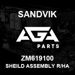 ZM619100 Sandvik SHEILD ASSEMBLY R/HAND | AGA Parts