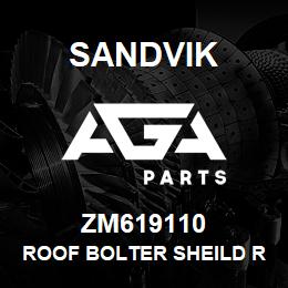 ZM619110 Sandvik ROOF BOLTER SHEILD R/HAND | AGA Parts