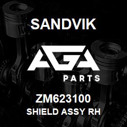 ZM623100 Sandvik SHIELD ASSY RH | AGA Parts