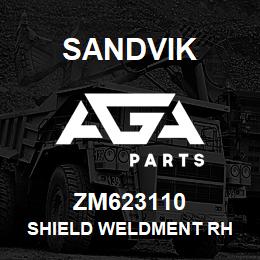 ZM623110 Sandvik SHIELD WELDMENT RH | AGA Parts