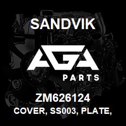 ZM626124 Sandvik COVER, SS003, PLATE, 988X590X3 MM. M.S | AGA Parts