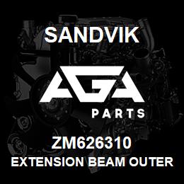 ZM626310 Sandvik EXTENSION BEAM OUTER L/H | AGA Parts