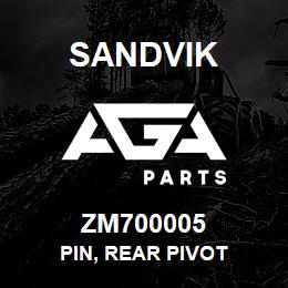 ZM700005 Sandvik PIN, REAR PIVOT | AGA Parts