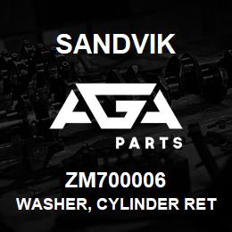 ZM700006 Sandvik WASHER, CYLINDER RETAINER | AGA Parts