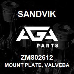 ZM802612 Sandvik MOUNT PLATE, VALVEBANK | AGA Parts