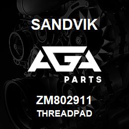 ZM802911 Sandvik THREADPAD | AGA Parts