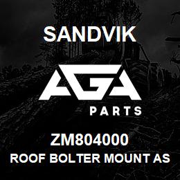 ZM804000 Sandvik ROOF BOLTER MOUNT ASSEMBLY, L/HAND | AGA Parts