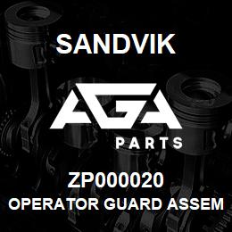 ZP000020 Sandvik OPERATOR GUARD ASSEMBLY | AGA Parts