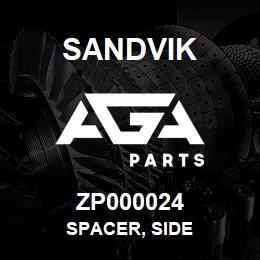 ZP000024 Sandvik SPACER, SIDE | AGA Parts