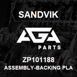 ZP101188 Sandvik ASSEMBLY-BACKING PLATE R/H | AGA Parts