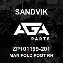 ZP101199-201 Sandvik MANIFOLD FOOT RH | AGA Parts