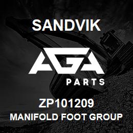 ZP101209 Sandvik MANIFOLD FOOT GROUP L/HAND, DO100 | AGA Parts