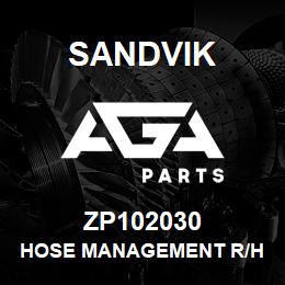 ZP102030 Sandvik HOSE MANAGEMENT R/H ASSEMBY | AGA Parts