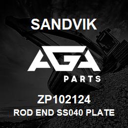 ZP102124 Sandvik ROD END SS040 PLATE 90 X 90 X 40 MM. | AGA Parts