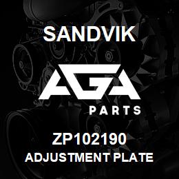 ZP102190 Sandvik ADJUSTMENT PLATE | AGA Parts