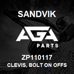 ZP110117 Sandvik CLEVIS, BOLT ON OFFSET STYLE, R/HAND | AGA Parts