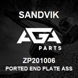 ZP201006 Sandvik PORTED END PLATE ASSEMBLY | AGA Parts