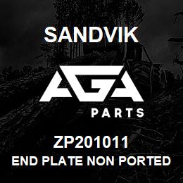 ZP201011 Sandvik END PLATE NON PORTED, DRILL GUIDE | AGA Parts