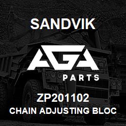 ZP201102 Sandvik CHAIN ADJUSTING BLOCK S2500-1650 | AGA Parts