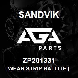 ZP201331 Sandvik WEAR STRIP HALLITE (8503195) | AGA Parts