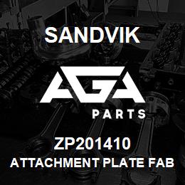 ZP201410 Sandvik ATTACHMENT PLATE FABRICATION | AGA Parts