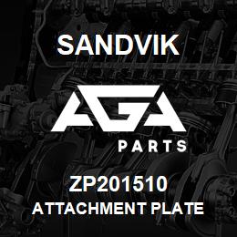 ZP201510 Sandvik ATTACHMENT PLATE | AGA Parts