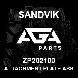 ZP202100 Sandvik ATTACHMENT PLATE ASSEMBLY, V2I | AGA Parts