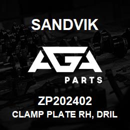 ZP202402 Sandvik CLAMP PLATE RH, DRILLHEAD STOP | AGA Parts