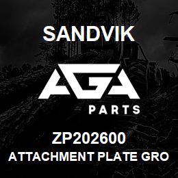 ZP202600 Sandvik ATTACHMENT PLATE GROUP | AGA Parts