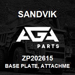 ZP202615 Sandvik BASE PLATE, ATTACHMENT PLATE | AGA Parts