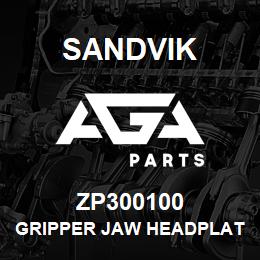 ZP300100 Sandvik GRIPPER JAW HEADPLATE | AGA Parts