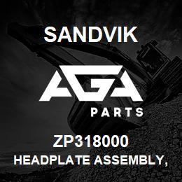 ZP318000 Sandvik HEADPLATE ASSEMBLY, 6" SQUARE INSERT | AGA Parts