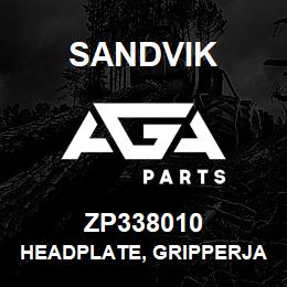 ZP338010 Sandvik HEADPLATE, GRIPPERJAW, L/H | AGA Parts