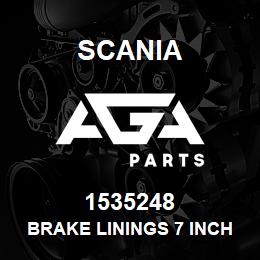 1535248 Scania BRAKE LININGS 7 INCH | AGA Parts