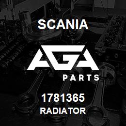 1781365 Scania RADIATOR | AGA Parts