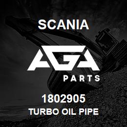 1802905 Scania TURBO OIL PIPE | AGA Parts