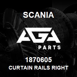 1870605 Scania CURTAIN RAILS RIGHT CG | AGA Parts